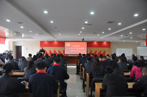 集團(tuán)黨委 組織宣講學(xué)習(xí)十八屆六中全會(huì)精神